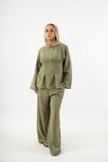 Snatched Waist Set in Olive