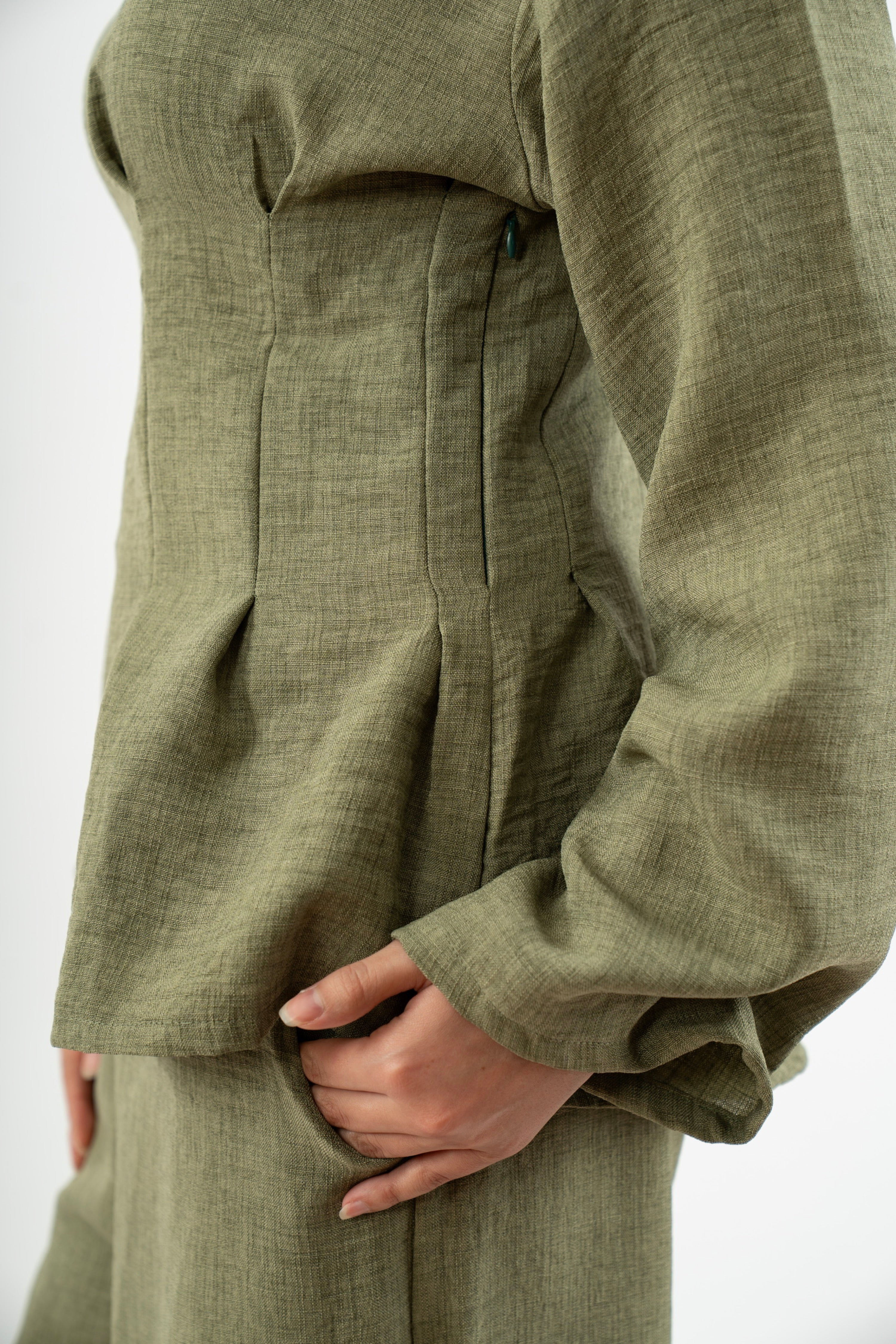 Snatched Waist Set in Olive