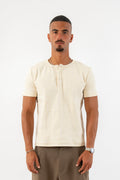 Classic Henley in crème