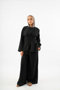 Snatched Waist Set in black