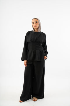 Snatched Waist Set in black