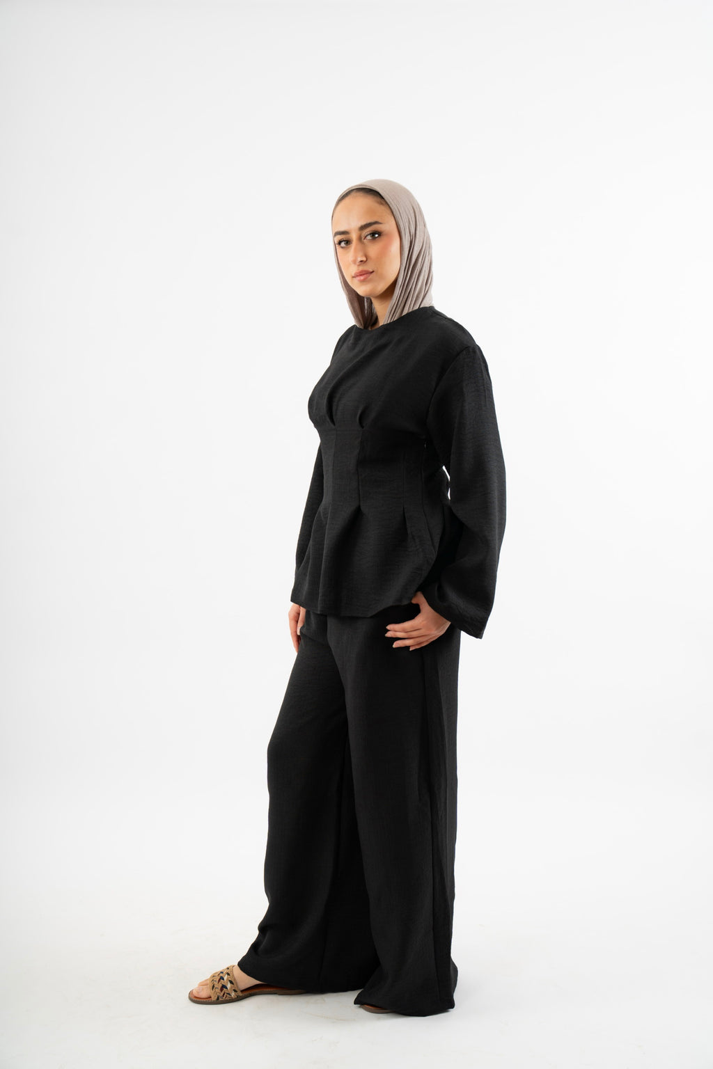 Snatched Waist Set in black