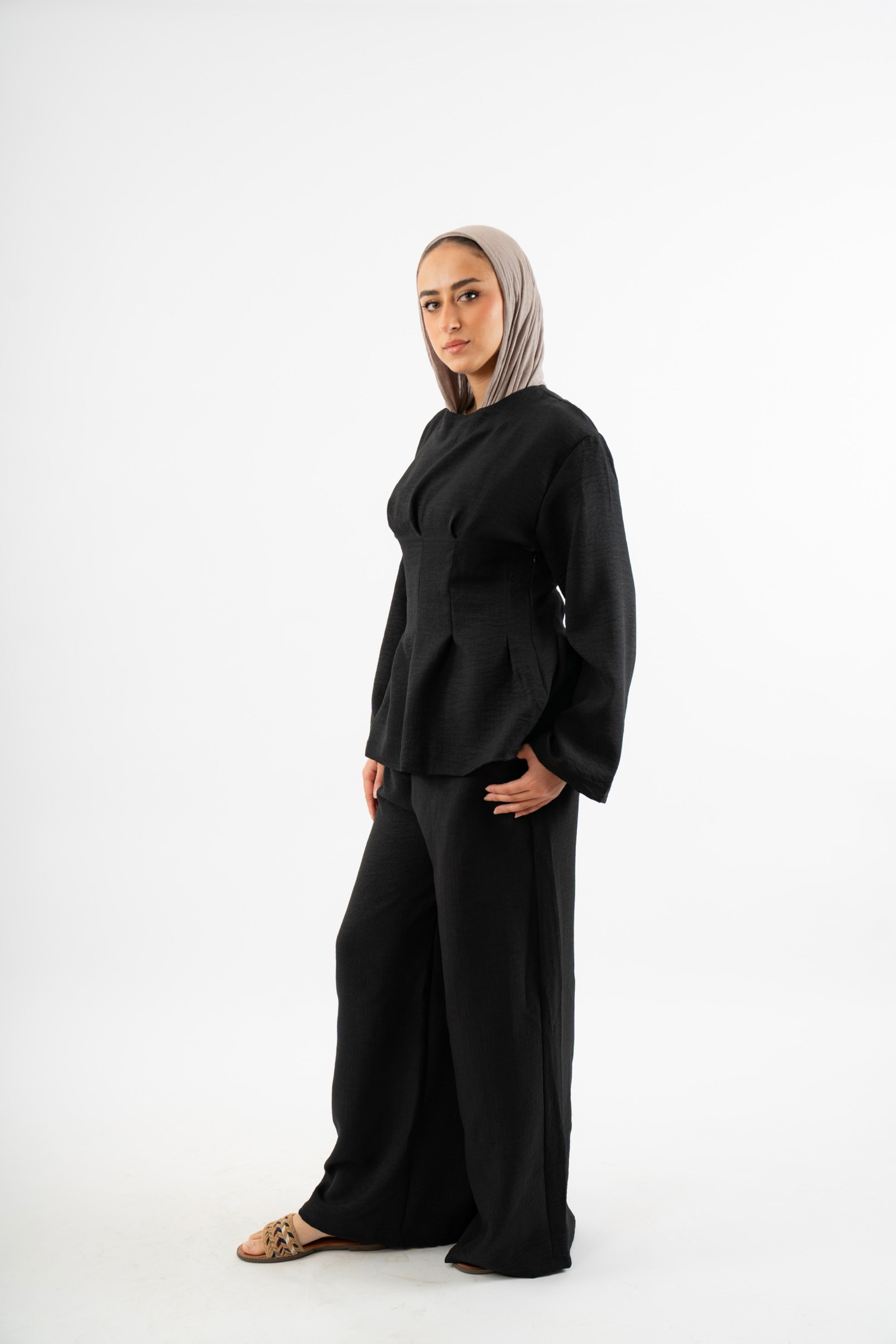 Snatched Waist Set in black