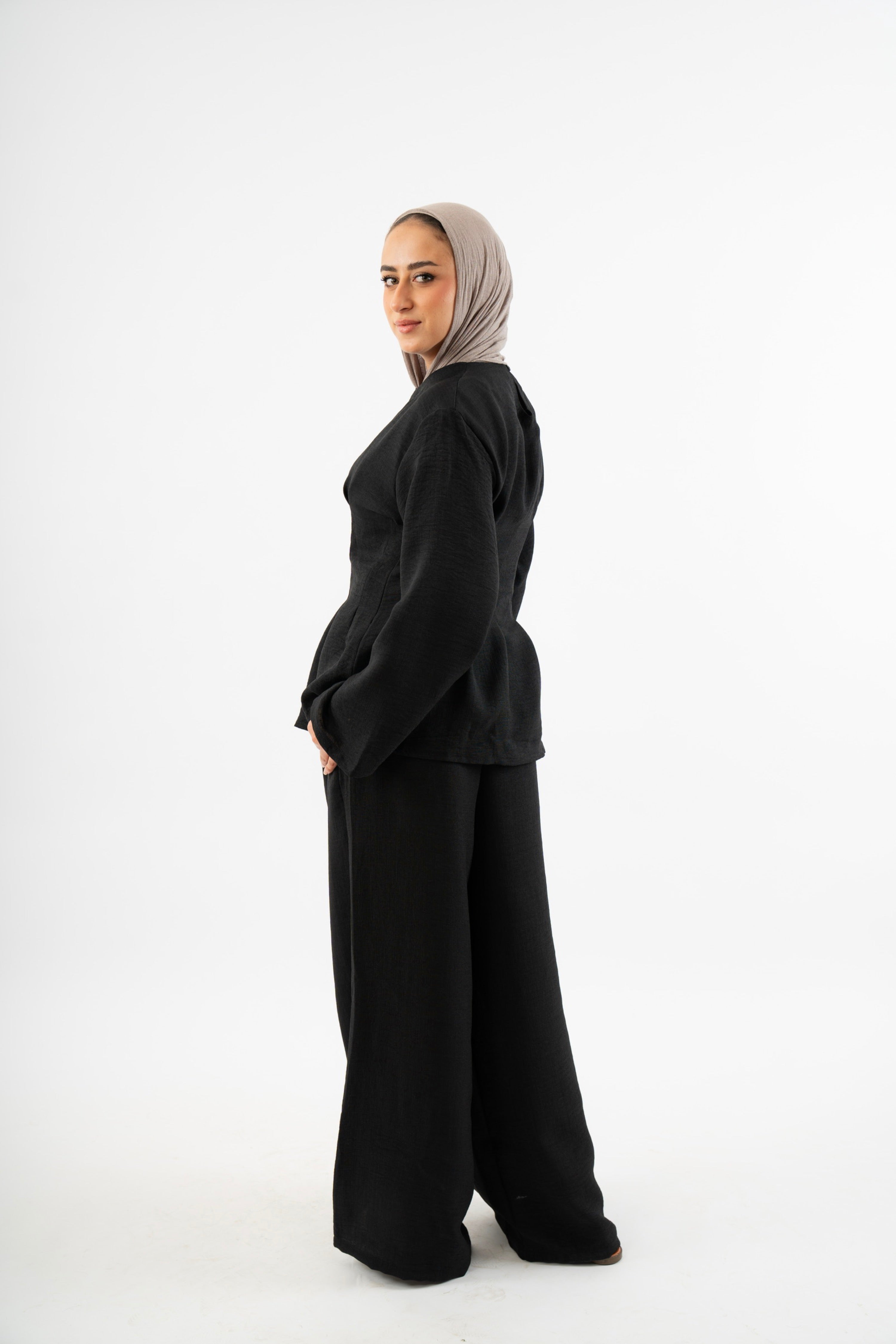 Snatched Waist Set in black