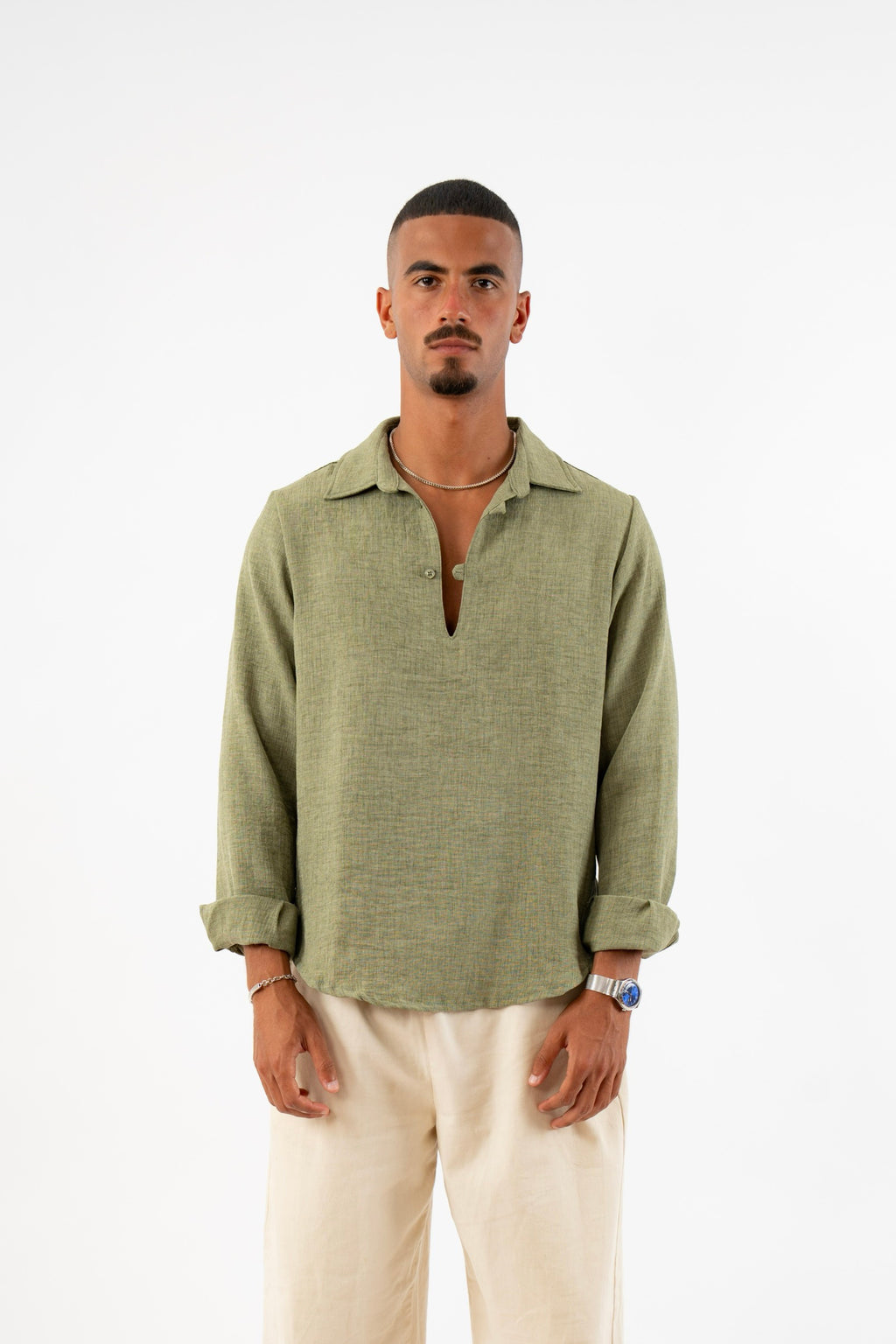 The Coastal Shirt in Olive