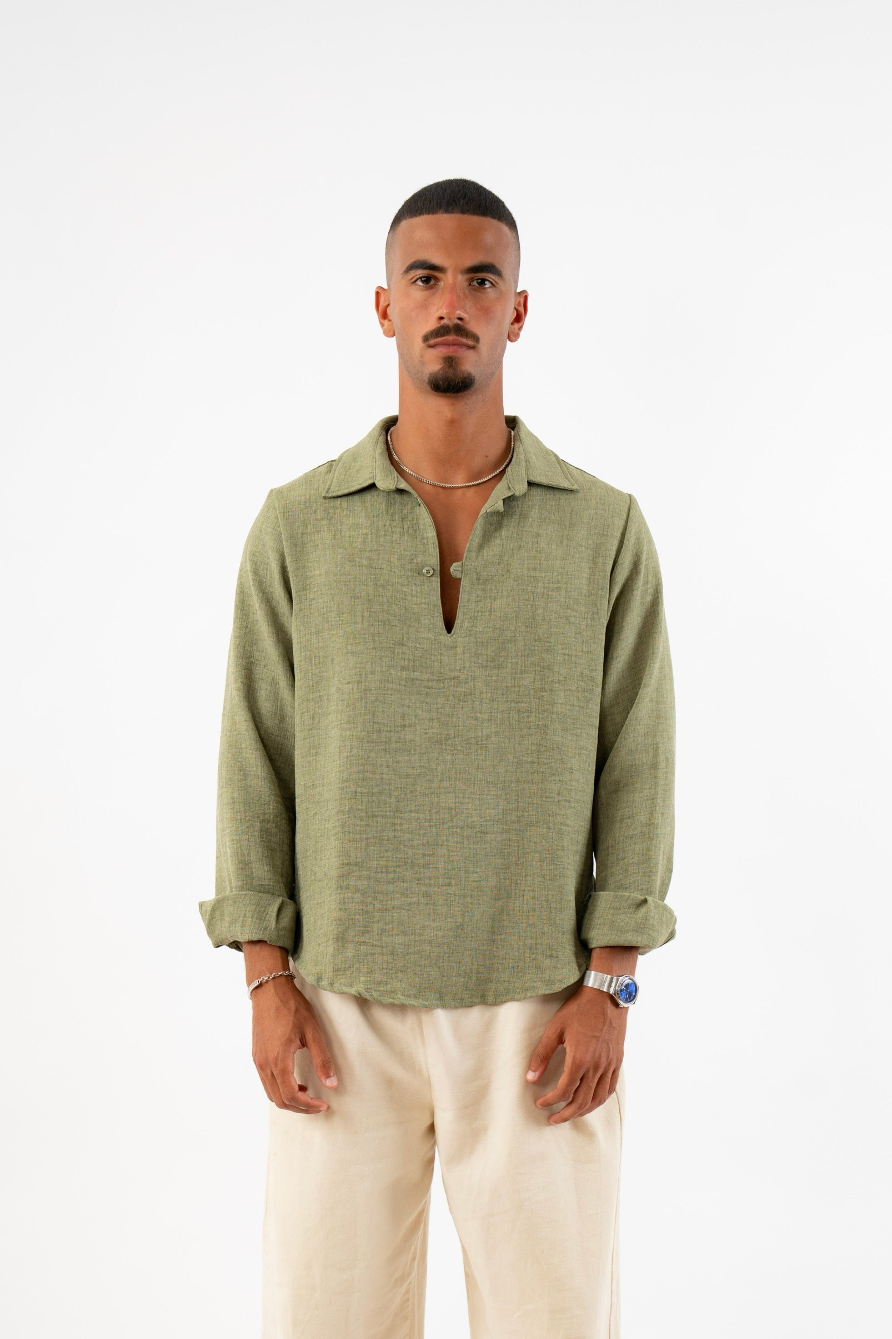 The Coastal Shirt in Olive