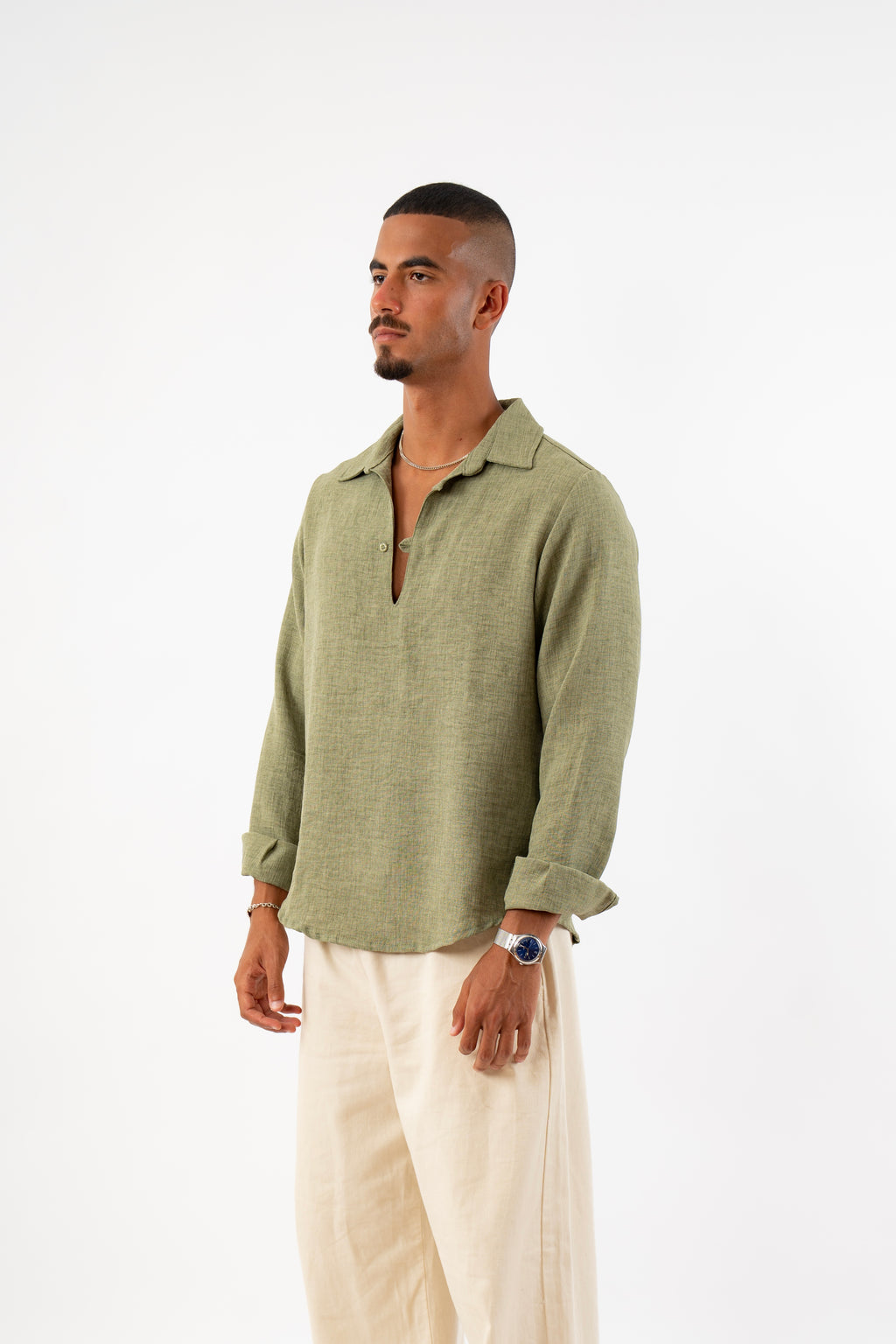 The Coastal Shirt in Olive