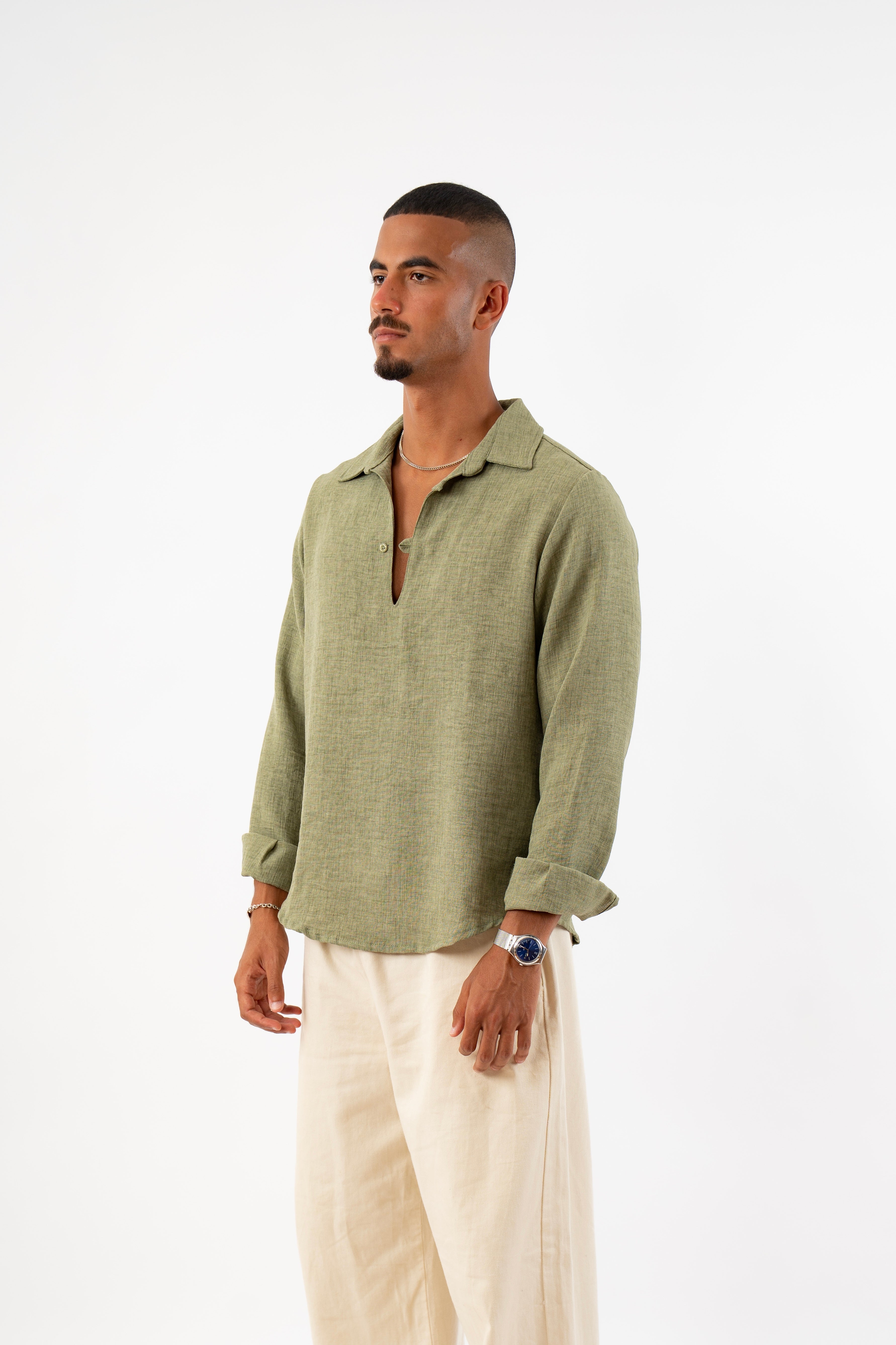 The Coastal Shirt in Olive