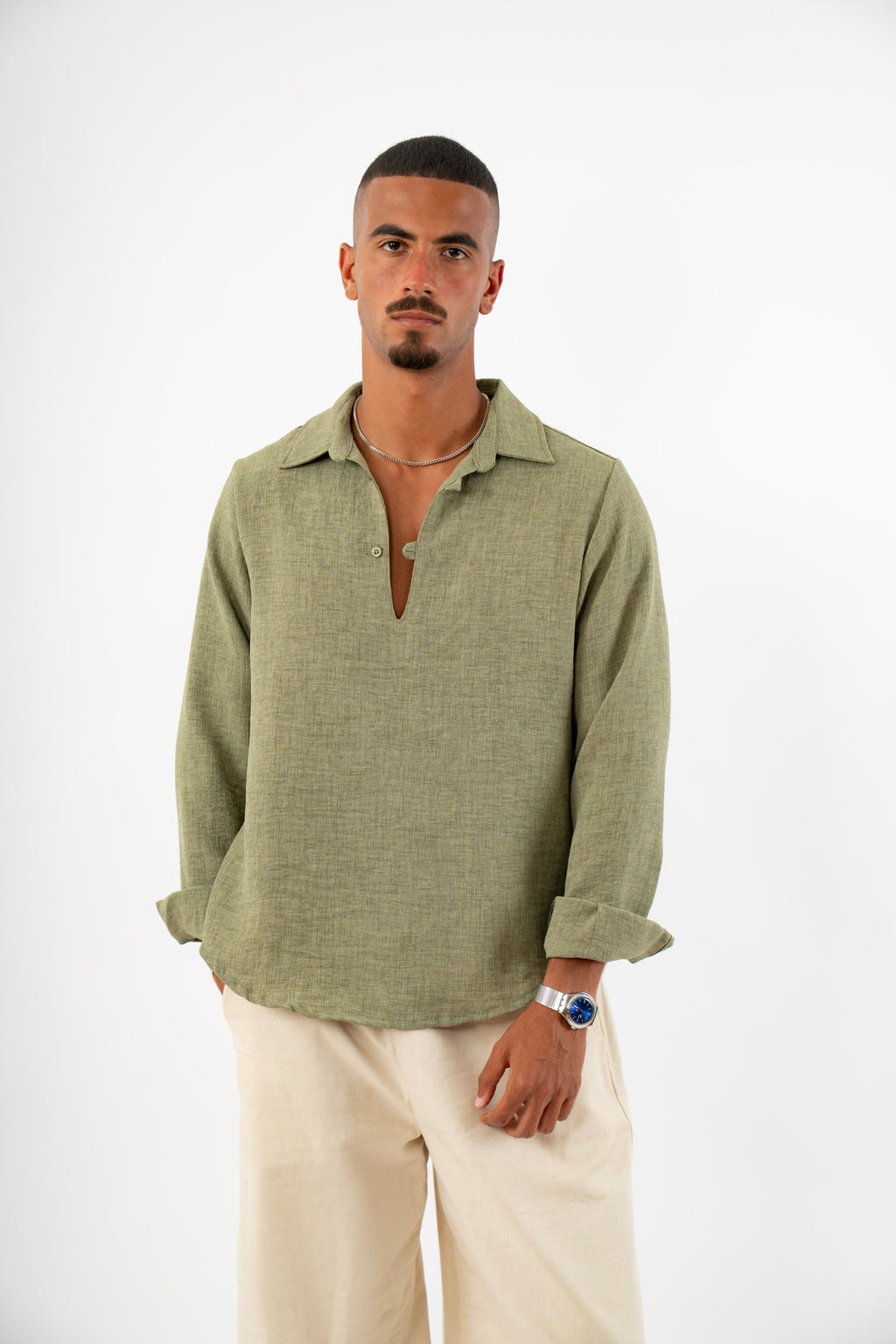 The Coastal Shirt in Olive
