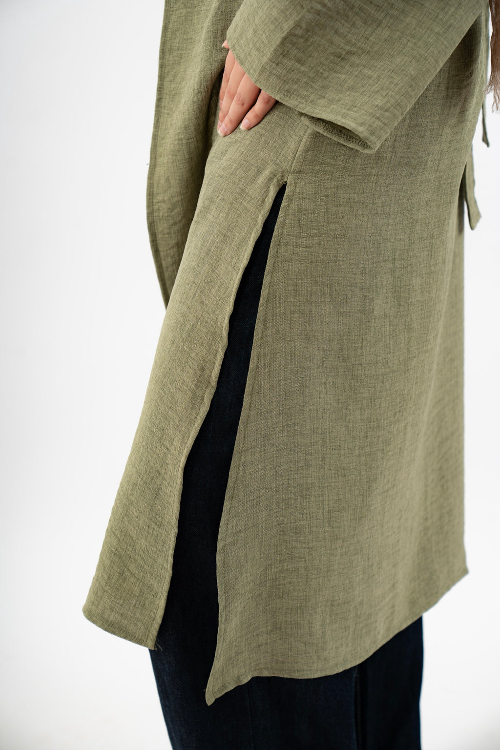 The Japanese Kimono in Olive