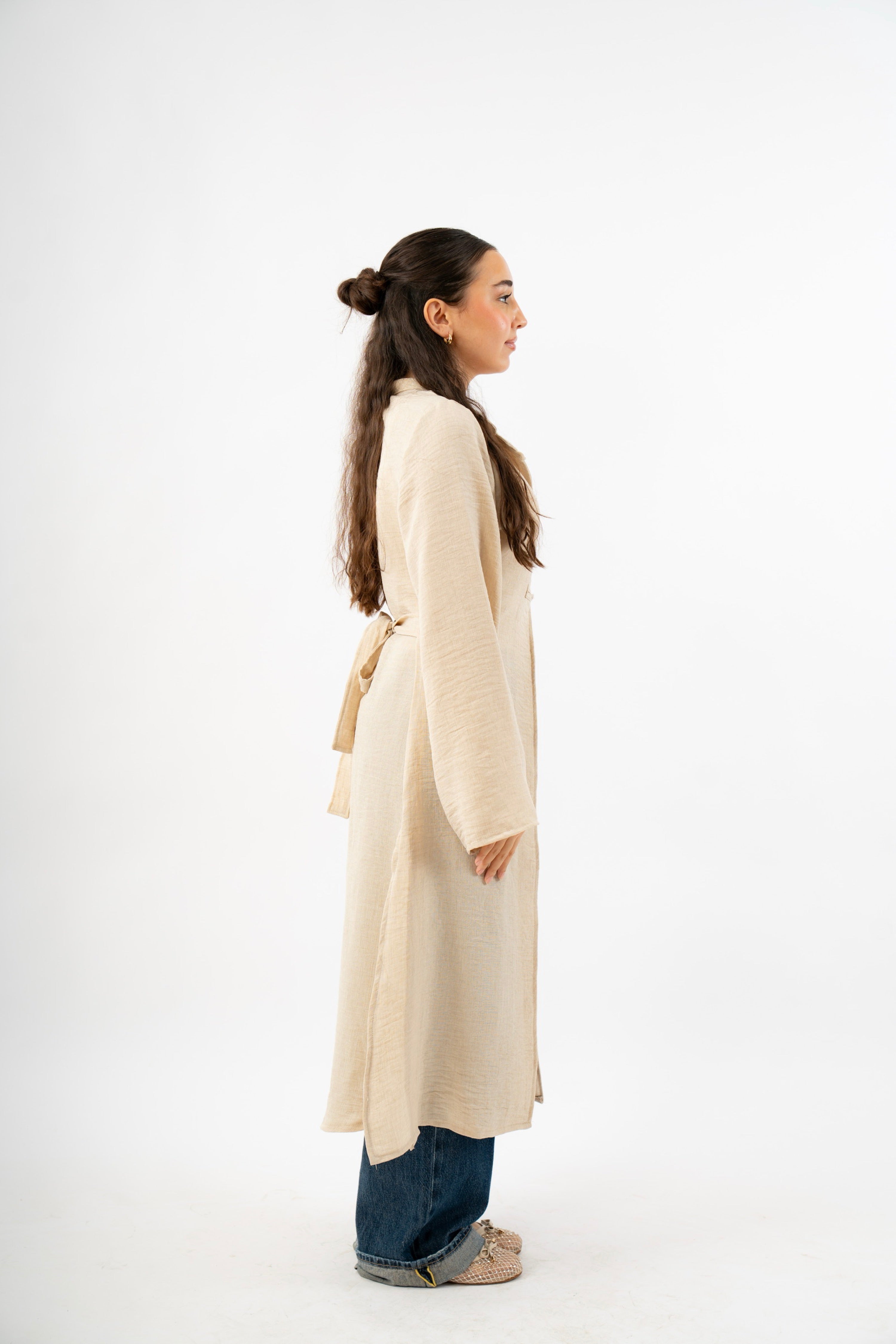 The Japanese Kimono in Beige