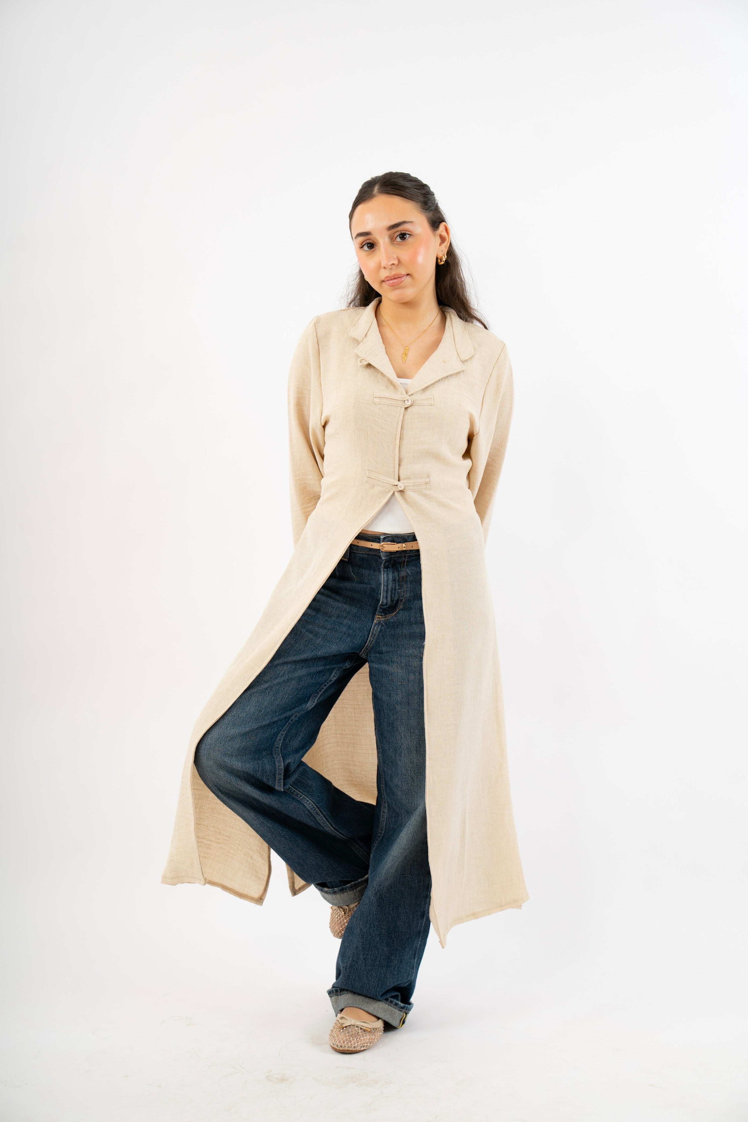The Japanese Kimono in Beige