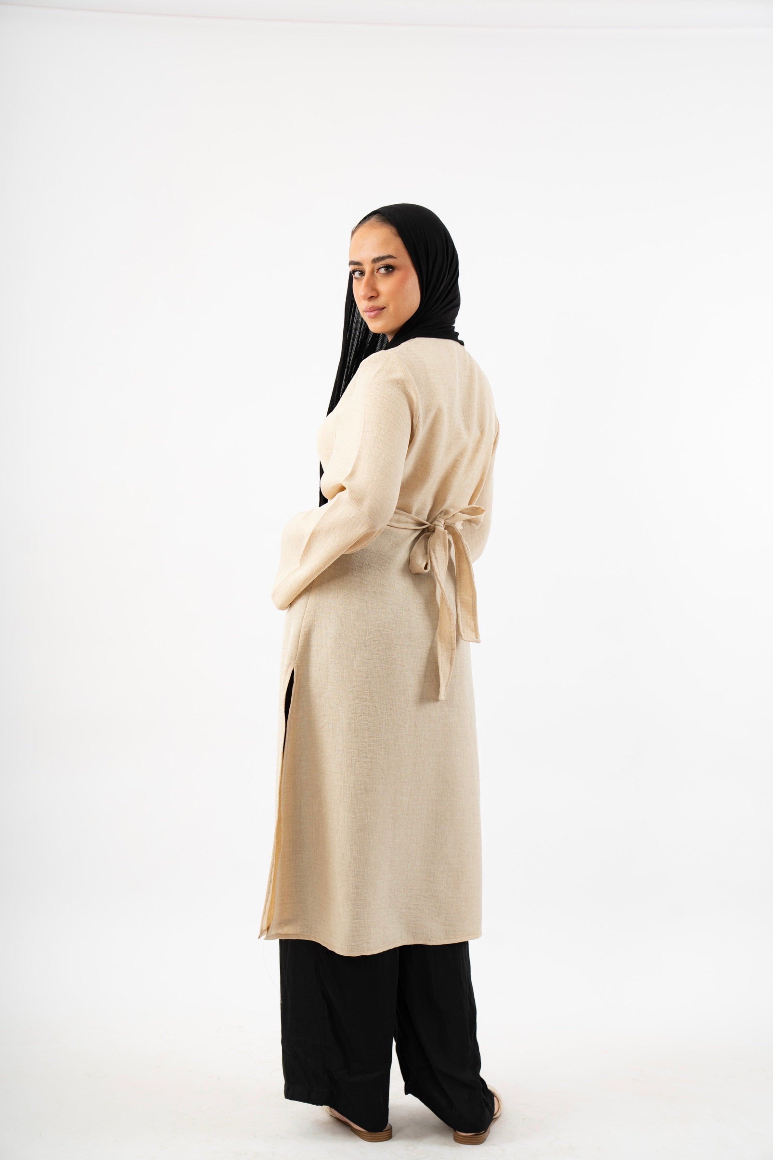The Japanese Kimono in Beige